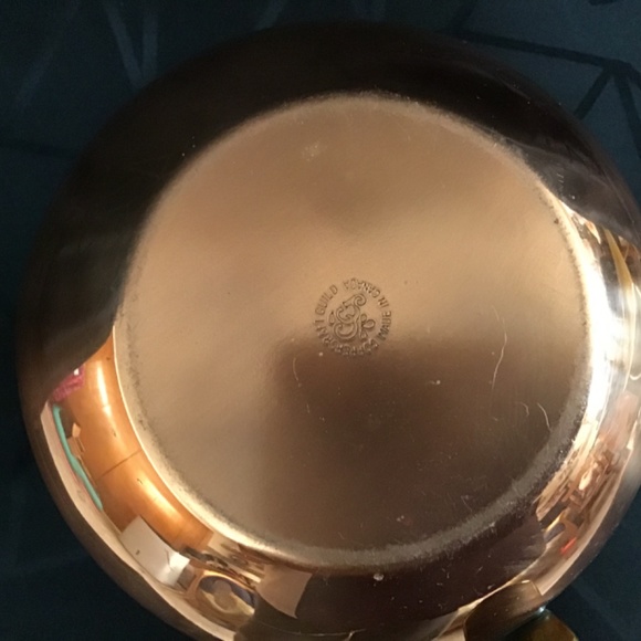 vintage Coppercraft Guild Copper Pitcher with Brass Handle - Picture 5 of 6